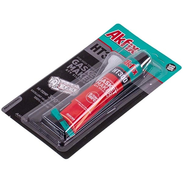 Герметик силіконовий Akfix HT300 50ml термостійкий чорний - зображення 2