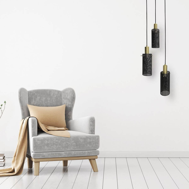 Lampa wisząca Light Prestige Tirana 3xE27 Black (LP-945/3P BK) - obraz 5