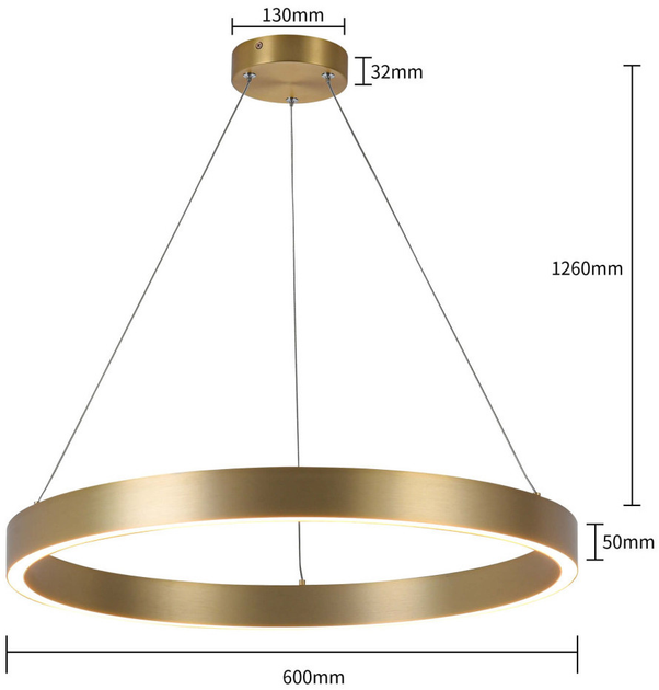 Підвісний світильник Light Prestige Midway LP-033/1P S GD Triangle - зображення 6