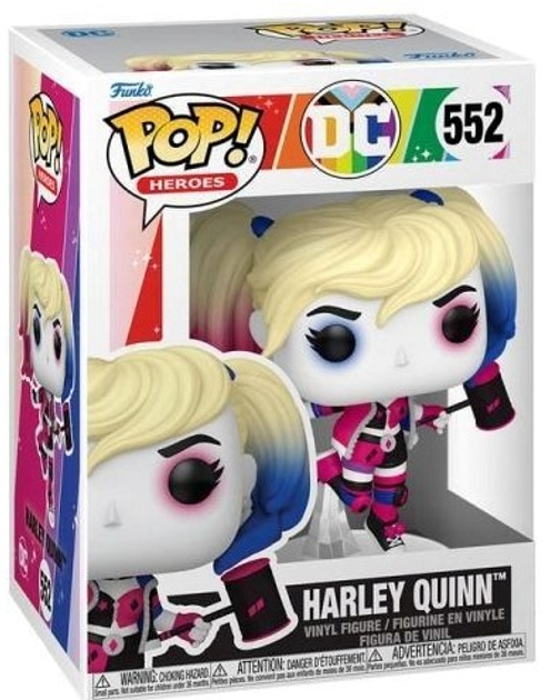 Figurka Funko pop! Heroes: Pride - Harley Quinn 9.9 cm 552 (84150) (0889698841504) - obraz 1