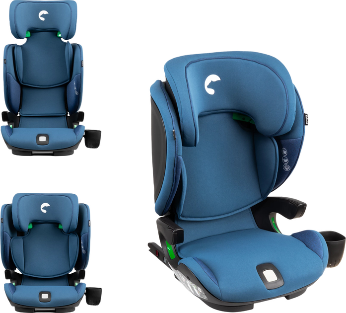 Fotelik samochodowy Kidnort Natt DS-010547 100-150 cm niebieski (5902983631224) - obraz 2