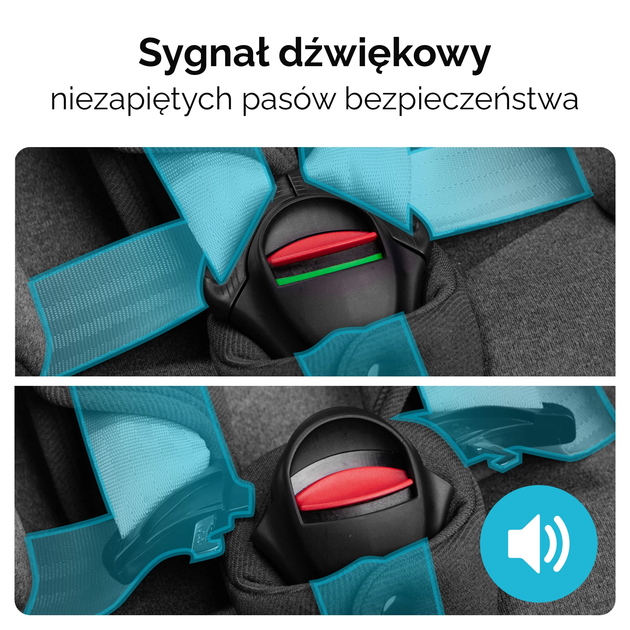 Автокрісло Kidnort Orn DK-080737 40-150 см чорне (5902983624875) - зображення 9