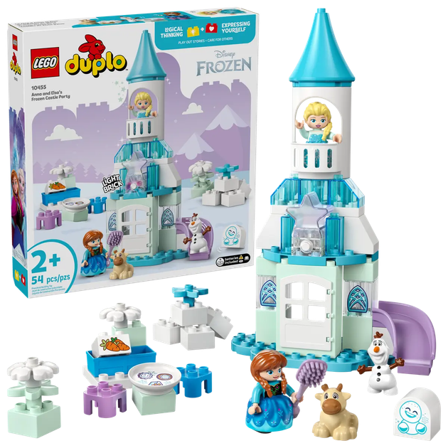 Zestaw klocków LEGO Duplo Przyjęcie w lodowym zamku Anny i Elzy 54 elementy (10455) - obraz 1