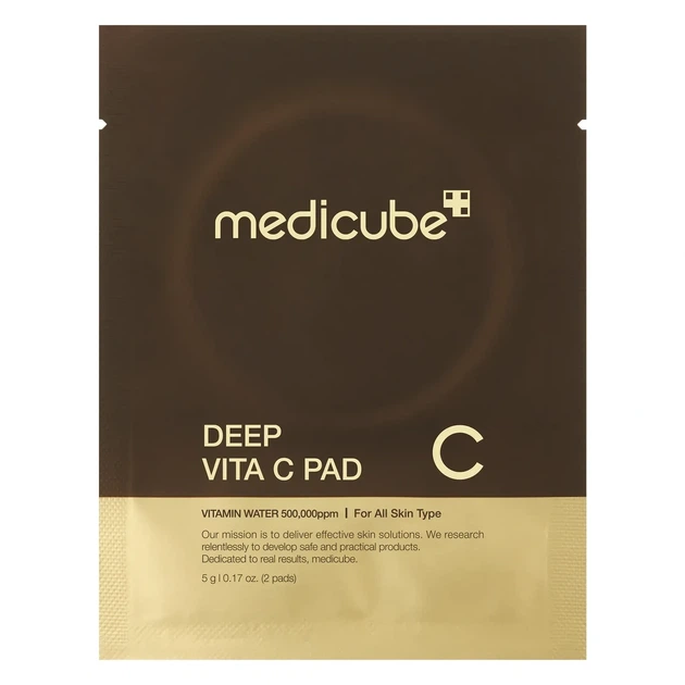 Освітлювальні відновлювальні пади з витамином C Medicube Deep Vita C Pad, 2 шт - Фото 1 Освітлювальні відновлювальні пади з витамином C Medicube Deep Vita C Pad, 2 шт - зображення 1