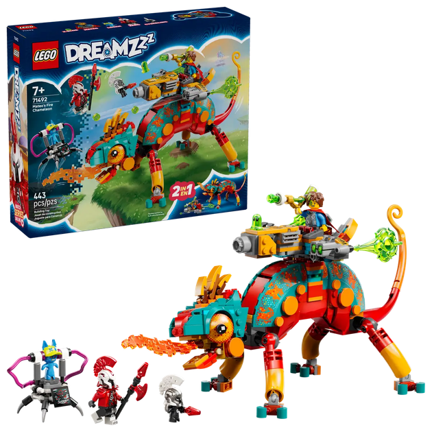 Конструктор LEGO DREAMZzzzz Огненный хамелеон Матео 443 элемента (71492) - Фото 3 Конструктор LEGO DREAMZzzzz Огненный хамелеон Матео 443 элемента (71492) - изображение 3