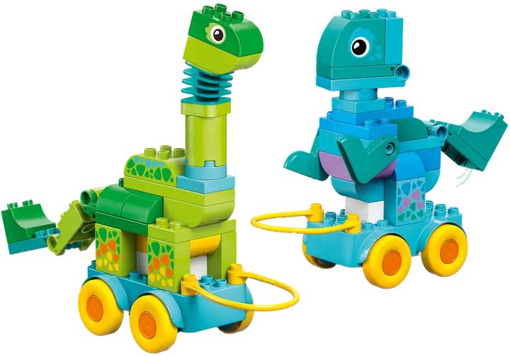 Конструктор LEGO Duplo Динозавры на колесах 3в1 108 элементов (10451) - Фото 6 Конструктор LEGO Duplo Динозавры на колесах 3в1 108 элементов (10451) - изображение 6