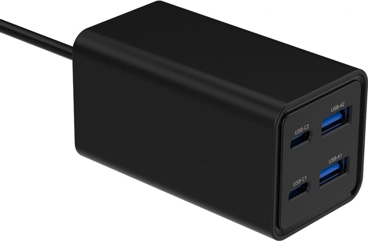 Мережевий зарядний пристрій Gembird 65W (TA-UC-2A2C-PD65-01-BK) - зображення 2