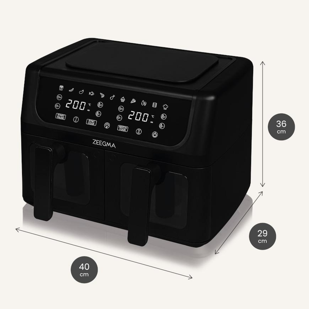 Аерофритюрка двокамерна Zeegma Dual, 4845 - зображення 9