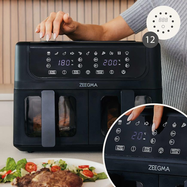 Аерофритюрка двокамерна Zeegma Dual, 4845 - зображення 13