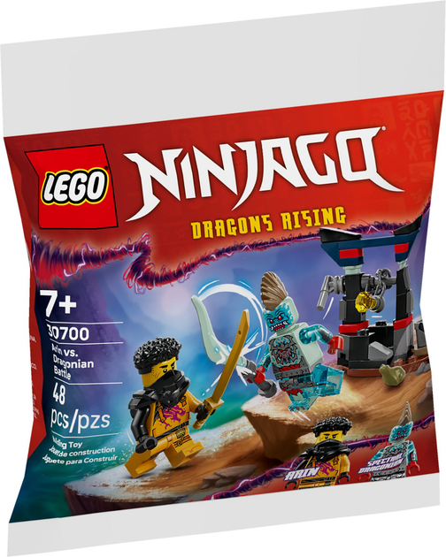 Klocki konstrukcyjne LEGO Ninjago Bitwa Arina z Dragonem 48 elementy (30700) - obraz 1