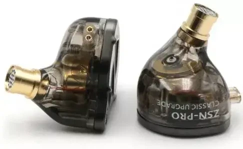 KZ ZSN PRO GRAY - Гібридні In-Ear Monitor Навушники 1DD+1BA HiFi , Без мікрофона - Фото 4 KZ ZSN PRO GRAY - Гібридні In-Ear Monitor Навушники 1DD+1BA HiFi , Без мікрофона - зображення 4