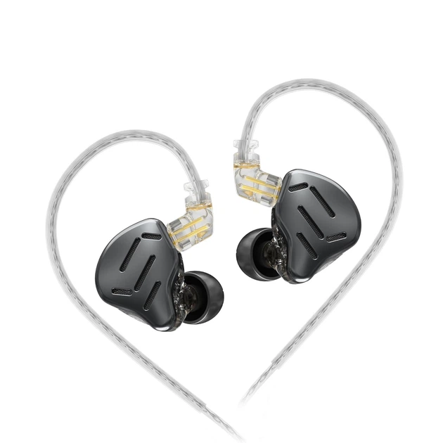 Навушники KZ ZAX Black (з мікрофоном) - Гібридні In-Ear Monitor Навушники 1DD+7BA HiFi з Потужним Басом - Фото 2 Навушники KZ ZAX Black (з мікрофоном) - Гібридні In-Ear Monitor Навушники 1DD+7BA HiFi з Потужним Басом - зображення 2