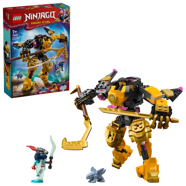 Klocki konstrukcyjne LEGO Ninjago Mech bojowy Spinjitzu Arina 213 elementów (71839) - obraz 2