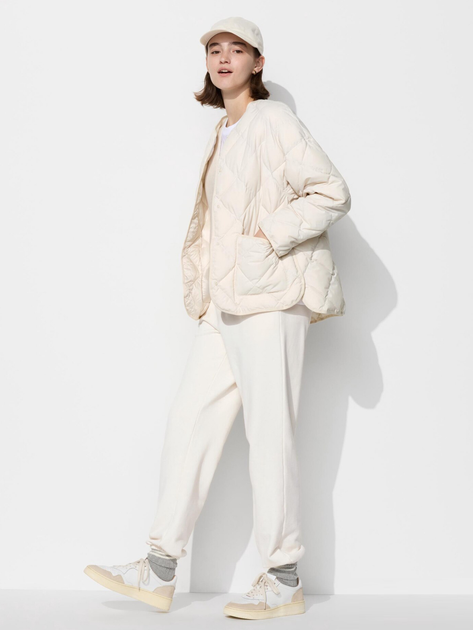 Куртка демисезонная короткая женская UNIQLO 308306195 XL Молочная (1159829643) 