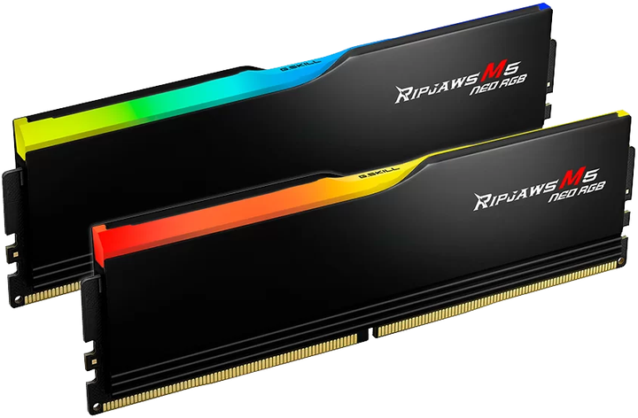 Pamięć RAM G.Skill DDR5-6000 32768MB PC5-48000 (Kit of 2x16384MB) Ripjaws M5 Neo RGB (F5-6000J3636F16GX2-RM5NRK) - obraz 2