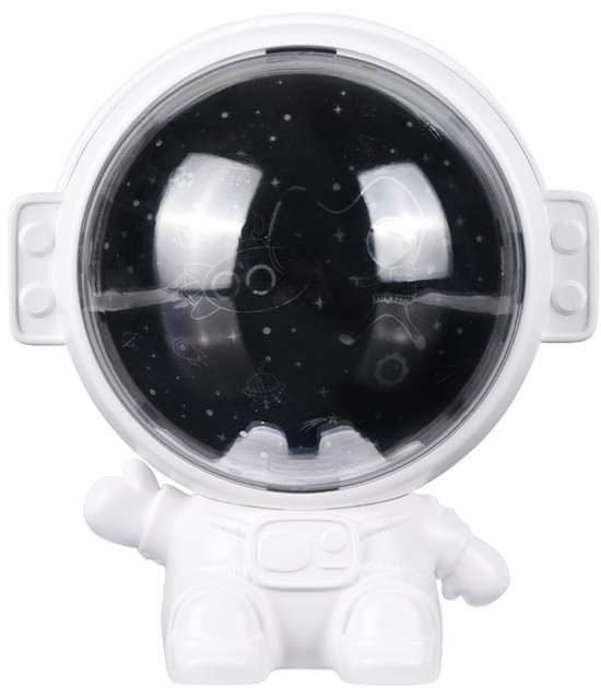 Lampka nocna Innogio Projektor z pozytywką dla dzieci GIOstar Astronaut GIO-175 (5904405021828) - obraz 1
