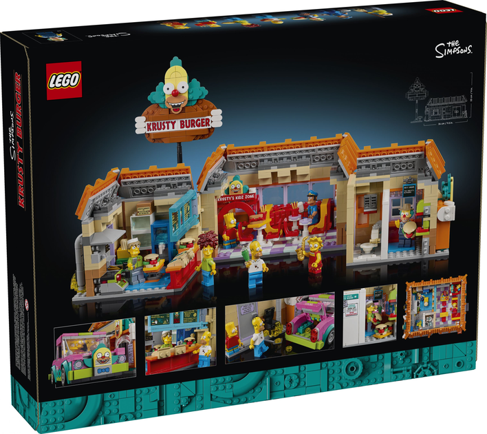 Конструктор LEGO Icons The Simpsons: Красті Бургер 1635 елементів (10352) - зображення 11