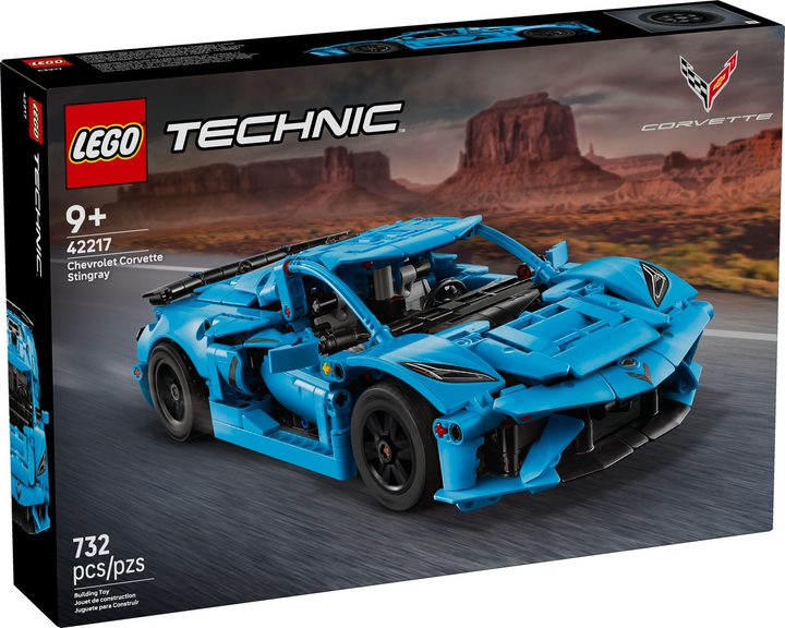 Конструктор LEGO Technic Chevrolet Corvette Stingray Синій 732 елементи (42217) - зображення 1