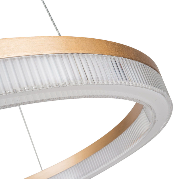 Підвісний світильник Light Prestige Cristal Triangle Gold (LP-033/1P L GD) - зображення 4