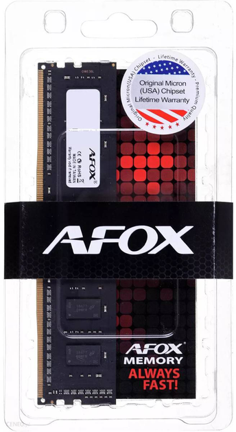 Оперативна памʼять AFOX DDR4-2666 16384MB PC4-21300 (AFLD416FH1P) - зображення 2