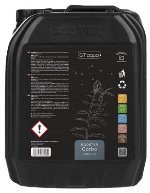 Nawóz z węglem organicznym dla roślin akwariowych GT Aqua Booster Carbo 5000 ml (5908252831180) - obraz 1