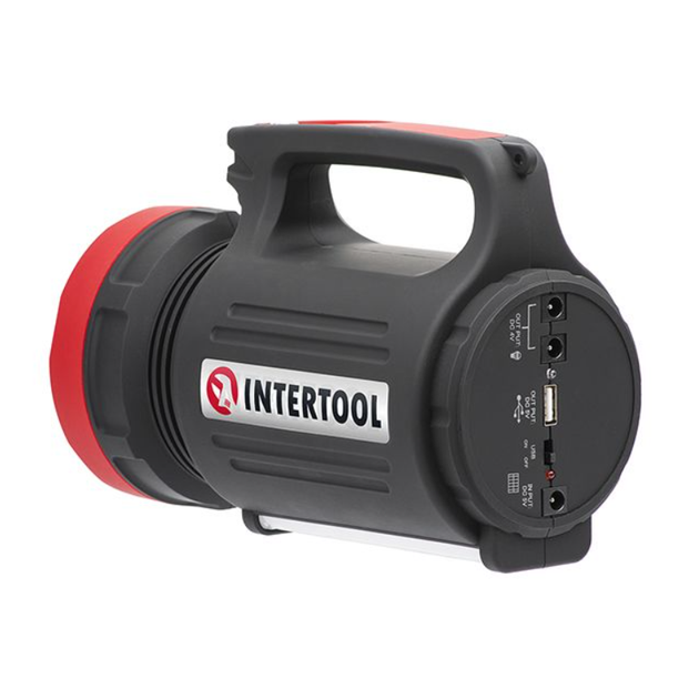 Фонарь аккумуляторный Intertool 1LED x 5Вт (LB-0105) - изображение 2