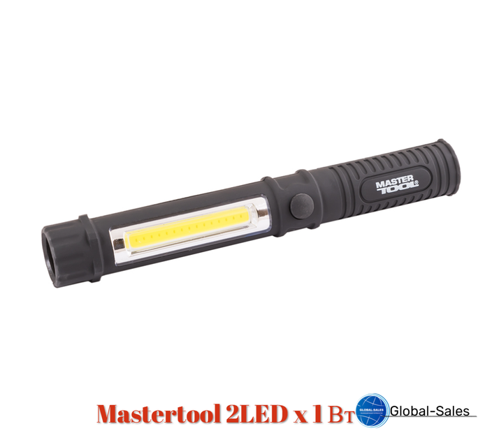 Фонарь магнитный Mastertool 2LED x 1 Вт (1COB) (94-0806) - Фото 1 Фонарь магнитный Mastertool 2LED x 1 Вт (1COB) (94-0806) - изображение 1