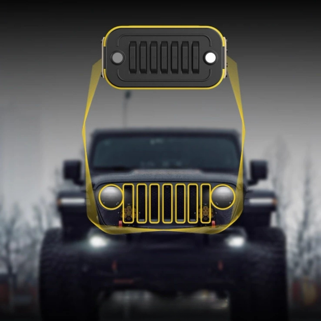 Портативная колонка JEEP JP SC101 беспроводная с аккумулятором, радио, подсветкой, водонепроницаемостью IPX5 - Фото 3 Портативная колонка JEEP JP SC101 беспроводная с аккумулятором, радио, подсветкой, водонепроницаемостью IPX5 - изображение 3