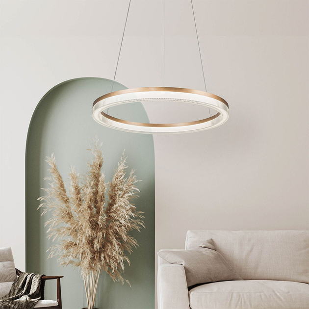 Lampa wisząca Light Prestige Midway LP-033/1P S GD Cristal Triangle - obraz 4