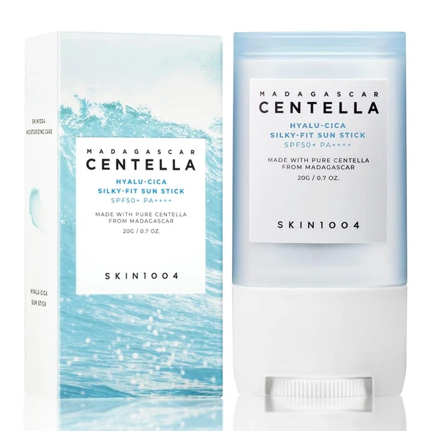 Сонцезахисний стик spf 50 SKIN1004 Madagascar Centella Hyalu-Cica Silky-Fit 20 g - изображение 2