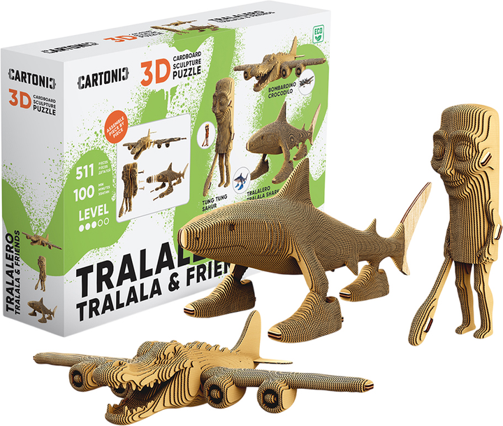 Kartoon  Картонный конструктор Cartonic 3D Puzzle Tralalero Tralala