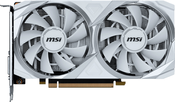 Karta graficzna MSI PCI-Ex GeForce RTX 3050 Ventus 2X XS White 8G OC 8GB GDDR6 (128bit) (1807/14000) (HDMI, DisplayPort, DL-DVI-D) (RTX 3050 VENTUS 2X XS WHITE 8G OC) - obraz 1