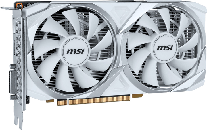 Karta graficzna MSI PCI-Ex GeForce RTX 3050 Ventus 2X XS White 8G OC 8GB GDDR6 (128bit) (1807/14000) (HDMI, DisplayPort, DL-DVI-D) (RTX 3050 VENTUS 2X XS WHITE 8G OC) - obraz 2