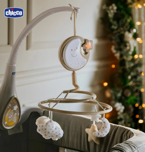 Карусель на ліжечко Chicco First Dream Next2Dreams 3 в 1 Бежева (8058664051946) - зображення 13