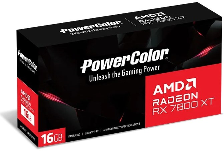 Відеокарта Powercolor PCI-Ex Radeon RX 7800 XT 16GB GDDR6 (256bit) (2430/19500) (1 x HDMI, 3 x DisplayPort) (RX7800XT 16G-P) - зображення 7