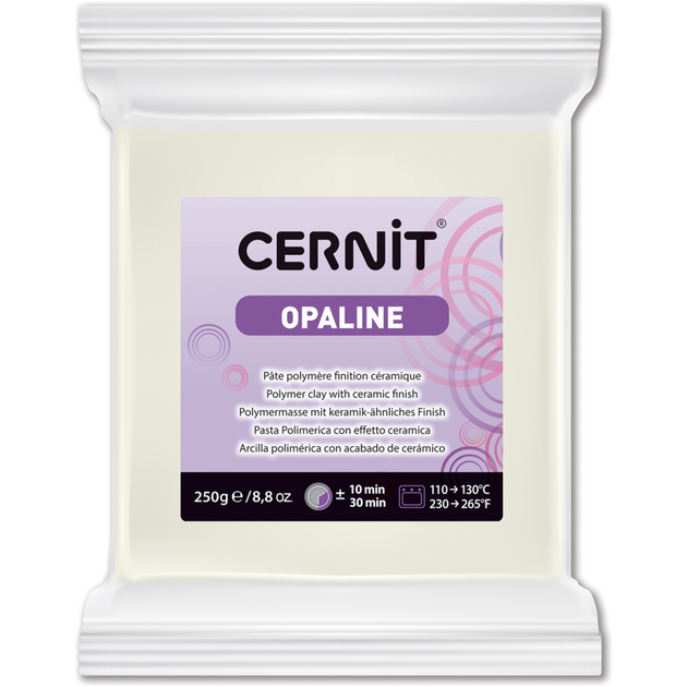 Полимерная глина Cernit Opaline, 250 г., Белая (CR-CE0880250010) - Фото 1 Полимерная глина Cernit Opaline, 250 г., Белая (CR-CE0880250010) - изображение 1