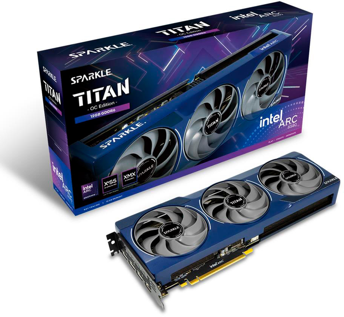 Karta graficzna Sparkle PCI-Ex Intel Arc B580 Titan OC 12GB GDDR6 (192bit) (2740/19000) (HDMI, 3 x DisplayPort) (SB580T-12GOC) - obraz 8