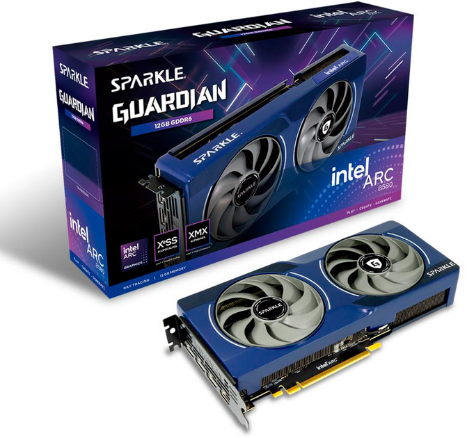Karta graficzna Sparkle PCI-Ex Intel Arc B580 Guardian 12GB GDDR6 (192bit) (2670/19000) (HDMI, 3 x DisplayPort) (SB580G-12G) - obraz 7