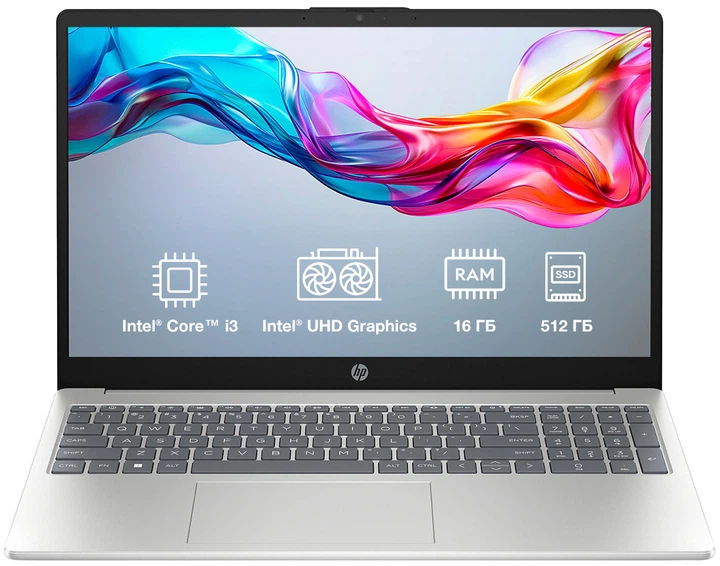 Ноутбук HP Laptop 15-fd0130ua (BF1J9EA) Natural Silver / 15.6