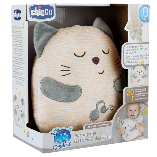 М'яка іграшка Chicco First Dreams Котик Муркотик (8058664164868) - зображення 2