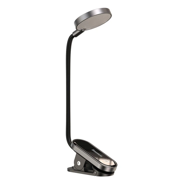 Універсальна акумуляторна LED лампа на кліпсі Baseus Comfort Reading Mini Clip Lamp DGRAD-0G (Темно-сіра) - Фото 1 Універсальна акумуляторна LED лампа на кліпсі Baseus Comfort Reading Mini Clip Lamp DGRAD-0G (Темно-сіра) - зображення 1