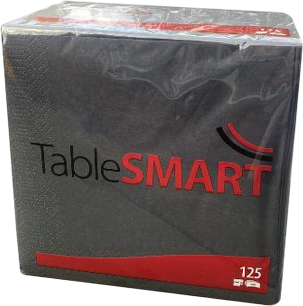 Набір паперових серветок Table SMART чорних 8 шт (ZES5710876416113) - зображення 1