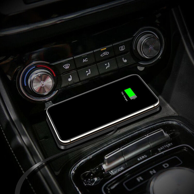 Бездротовий зарядний пристрій килимок в авто 3C AirVOOC 20W (Чорне) - зображення 8