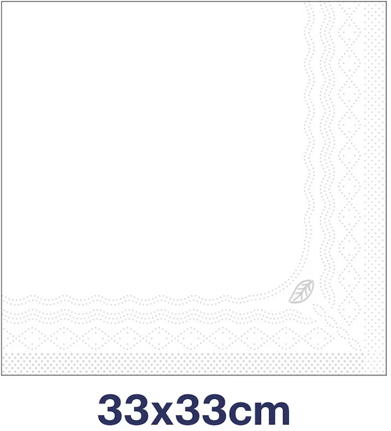 Zestaw papierowych serwetek Tork białe 10 opakowań x 150 szt (ZES7322540672930) - obraz 2