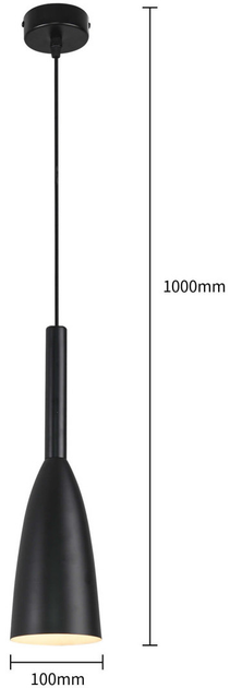 Підвісний світильник Light Prestige Solin LP-181/1P BK - зображення 3