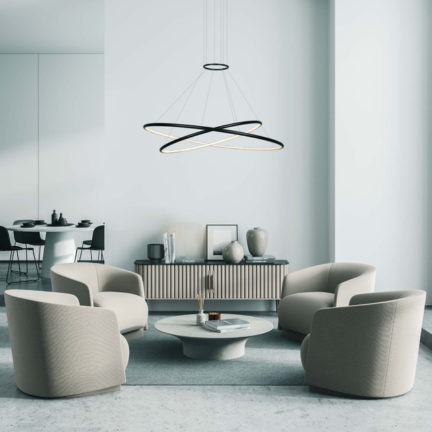 Підвісний світильник Light Prestige Halifax LP-940/2P BK CCT - зображення 2