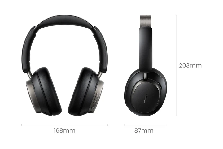 Навушники Ugreen Studio Pro HP206 ANC Bluetooth - Фото 7 Навушники Ugreen Studio Pro HP206 ANC Bluetooth - изображение 7