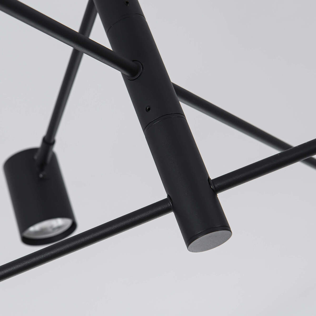 Lampa wisząca Snow 6 6xGU10 Czarna (LP-731/6P BK) - obraz 2