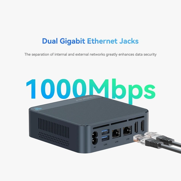 Мини ПК Trigkey Key / Intel N150 / RAM 16GB / SSD 512GB / 2 х HDMI