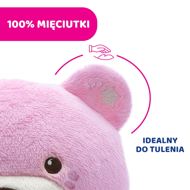 Нічник проектор Chicco First Dreams Ведмедик Рожевий (8058664060351) - зображення 6